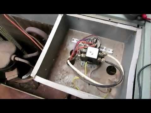 AC not starting up - Air Conditioner condensing unit lost power - Replace Contact contactor relay