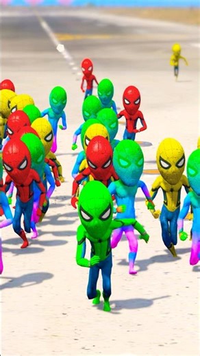 100 MCU MINI SPIDER-MAN SAVES MCU IRONMAN FROM GODSVENOM #38 #shorts