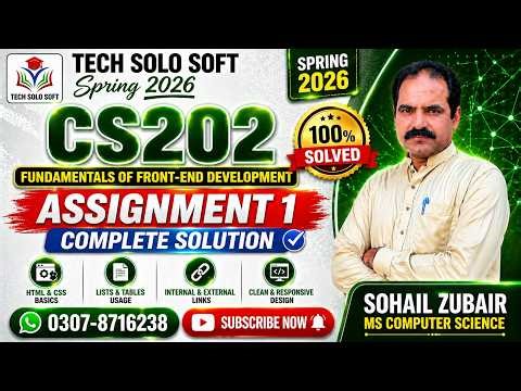 CS202 Assignment 1 Solution Spring 2026 | CS202 Assignment 1 2026 | 100% Solved | Tech Solo Soft
