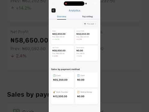 Overview of Posa Point of Sales Mobile app.