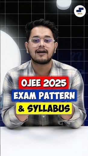 💥OJEE 2025: Syllabus & Exam Pattern🤩Odisha MCA Admissions 2025🌟#shorts #mca #ojee #mcacourse