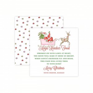 Magic Reindeer Food Tag Editable, Personalized Reindeer Food Label, Reindeer Dust, Secret Santa Gift Idea, Class Treat Tag, Gift From Santa - Etsy