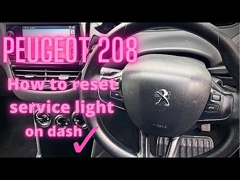 Peugeot 208 - How to reset the service light / service interval
