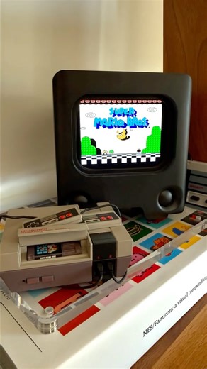 Tiny NES setup, big nostalgia 🎮✨