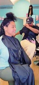 beautiful box Braid with cornrow i Braided for my client and she loves it