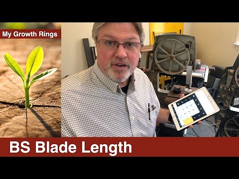 Using a Bosch blade on a Shopsmith Bandsaw? How to measure a bandsaw for the correct blade. Neat LED
