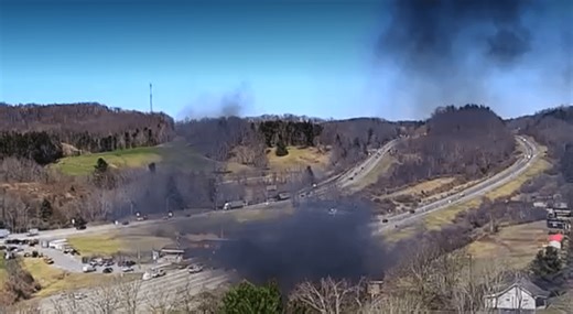 UPDATE: 3 confirmed dead after crash and fire at Ghent toll booth on I-77 northbound