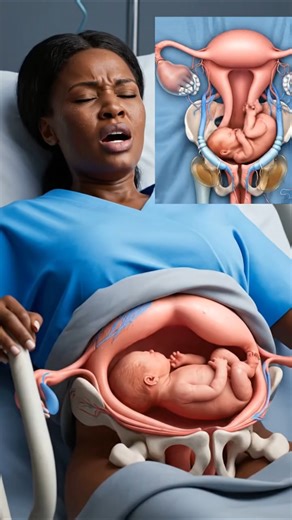 😮Moment of Labor: Baby Gently Descending Into Position#baby #shorts #anatomy #science#education