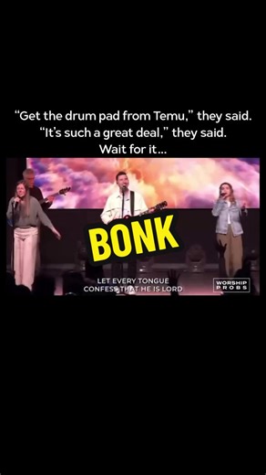 When the drum pad adds that classic cartoon BONK at just the right time 😆😂😂 Has anything like this ever happened to your Worship Team during a service? Let us know and make sure your team sees this! 🏷️ them up! Thanks for following 🤝 🎥: nrdpastor come2connect dandesrosiers emilyking1024 Check out 🎙️The Worship Probs Podcast, 🏎️ Worship Caraoke & 🎤 The Stripped Free Podcast ==> link in bio! #churchtiktok #christiantiktok #worshipleader #worshipteam #worshipleaderprobs