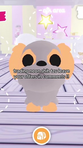 Trading Neon Shih Tzu in Adopt Me Game