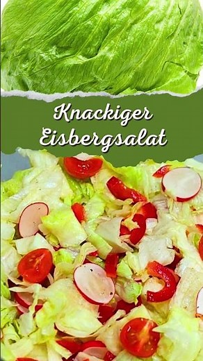 Eisbergsalat mit Tomaten, Paprika und Radieschen: so einfach und doch so lecker!