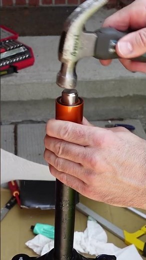 Install a Star Nut into a Mountain Bike Fork #bikefork #mtb #starnut #bikepart