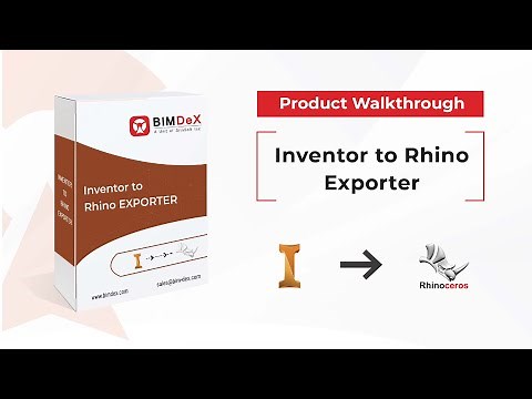 How to export Inventor model to Rhino | Inventor to Rhino Exporter Walkthrough