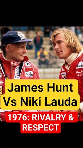 James Hunt vs Niki Lauda The Wildest F1 Rivalry Ever (1976 Drama) #Shorts