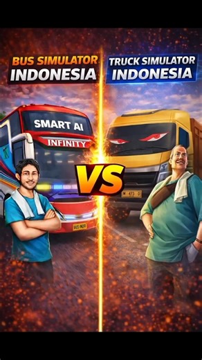 Bus simulator Indonesia vs bus simulator India 💀😱#bussimulatorindonesia​ #thelabibbhai