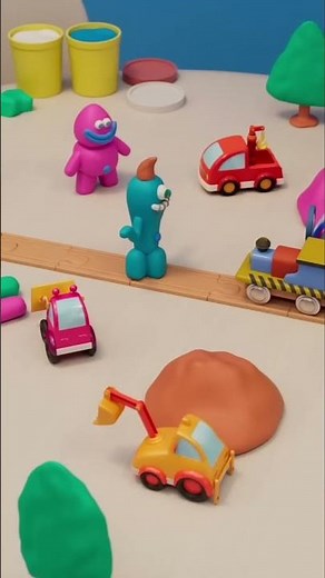 🫣🫣🫣Clay aliens are attacking the city! Funny cartoons for kids #cartoons #storiesforkids #shorts