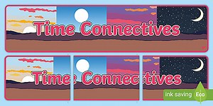 Time Connectives Display Banner