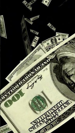 Money Explosion of $100 USD Bills Flying Over Smartphone Screen #cash #bucks #hundred #lot #dollars