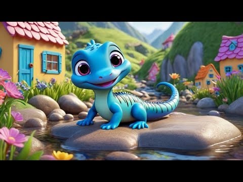 Slinky Salamander Slips Wet | English Nursery Rhyme | Kids Songs | Baby Music