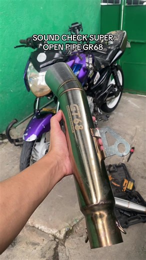 SOUND CHECK GT68 #gt68 #gt68pipe #gt68powerpipe #superopenpipe #openmuffler