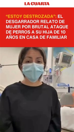 La Cuarta on Instagram: "🚨 Caso que remeció a Calera de Tango. Una niña de solo 10 años permanece internada en estado grave y con riesgo vital tras ser brutalmente atacada por perros dogo argentino y mastín napolitano en la casa de un familiar. Según denunció su madre, la menor fue mordida más de 130 veces en brazos y cabeza, luego de un descuido que habría durado cerca de 40 minutos. 💔 La madre exige justicia y mayor difusión del caso, asegurando que su hija sigue luchando por su vida y enfre