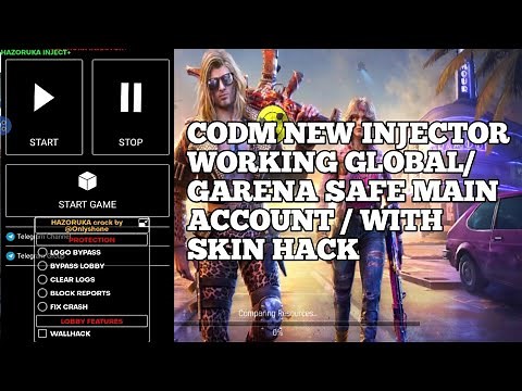 CODM NEW INJECTOR WORKING GLOBAL/GARENA SAFE MAIN ACCOUNT / WITH SKIN HACK