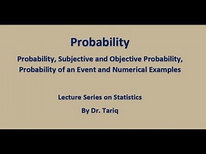Probability: Subjective and Objective Probability, Probability of an Event and Numerical Examples