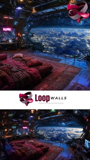 Room at the Edge Live Wallpaper 4K for PC & Mobile – Free Animated Scenic Room Background