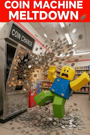 Roblox Noob HITS the Jackpot… COIN MACHINE EXPLOSION 💰💥