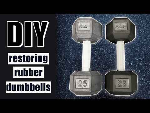 How to restore rubber dumbbells, home gym essentials