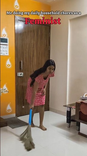 When a Feminist does household chores...