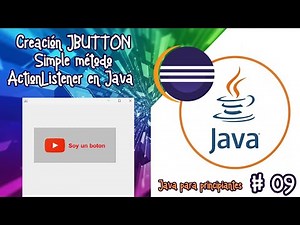 Creación JBUTTON Simple método ActionListener en Java | Java para principiantes #tutoriales #java