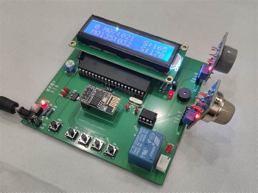 基于51单片机的有害气体监测系统(MQ7-MQ135)