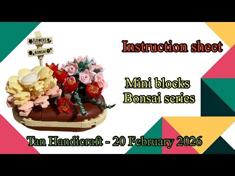 Instruction sheet 4 - Diy kit Anko mini blocks Bonsai Series