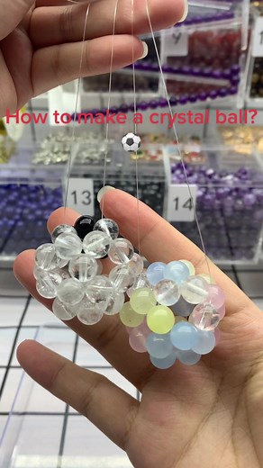 How to Make a Crystal Ball with Crystal Beads Tutorial