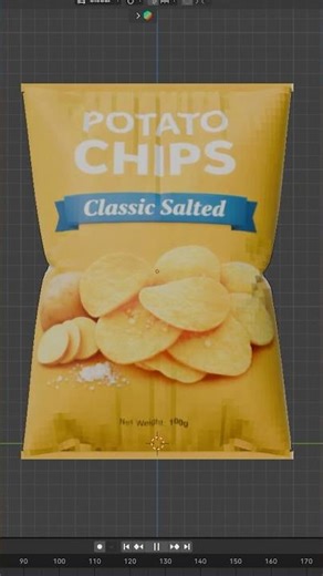 How to model a chip's packet in Blender #infiflowtelugu
