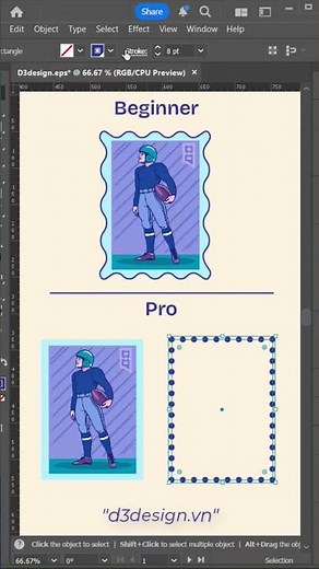 How to make a stamp in a pro in illustrator #d3design #illustration #adobeillustrator #design #adobe