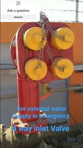 4 Way inlet Valve - fire fighting External water supply in emergency #inletvalve