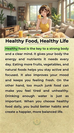 Healthy Eating Habits | Learn English Through Daily Life #Learnenglish #Englishpractice