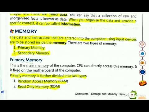 ICSE students class-4 computer chapter-1 ll computers-storage and memory device