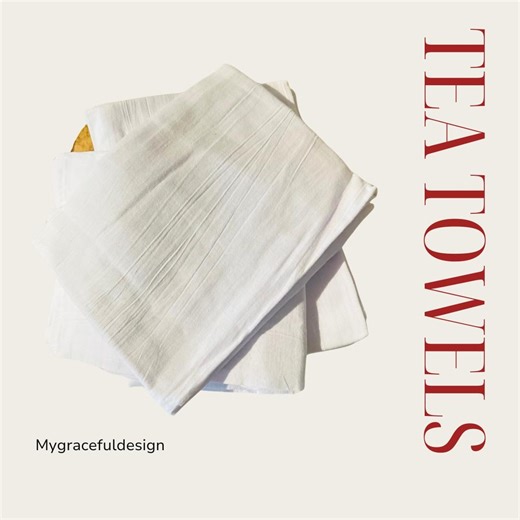 Handmade Functional Tea Towels - Utensil Absorbent Kitchen Decor for Home & Housewarming Gift - Etsy