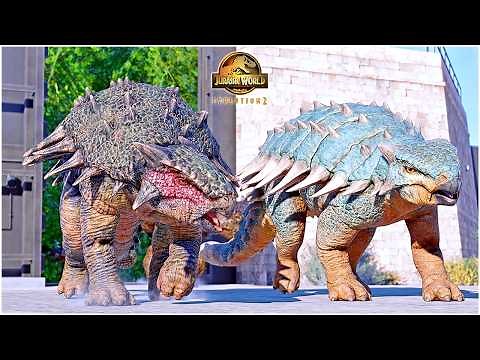 Bumpy and Ankylosaurus 2001 Game Scenes in Jurassic World Evolution 2 - JWE