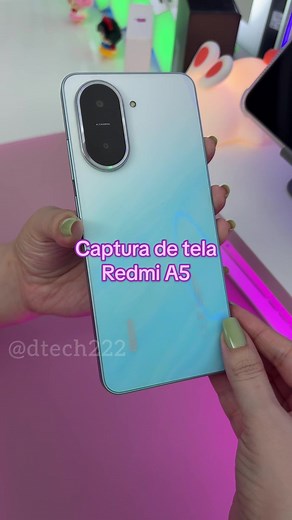 Como fazer captura de tela no Redmi A5 da Xiaomi 🩵 #dicas #xiaomi #xiaomiredmi #redmia5 #tips