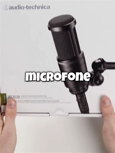 AT2020 | | microfone profissional top de linha | | link do produto na bio. #microfone #gaming #setup #at2020 #gamers #pc #fyp #viral_video