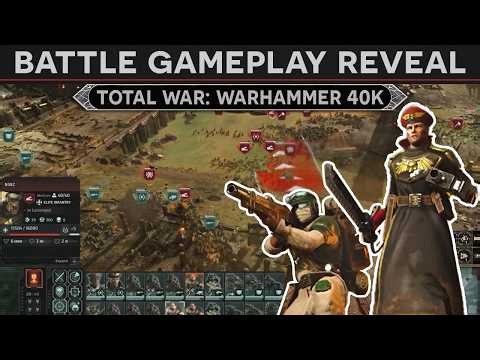 NEW Battle Gameplay! (Units, Tanks, Cover) (Total War: Warhammer 40,000)
