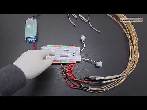 How to wire an LED strip light kit for stairs with motion detectors | Easy lighting installation