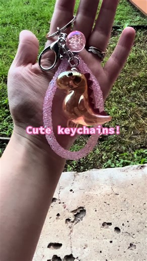 Get our super cute #keychains 🦖✨ #creatorsearchinsights #cutegifts #cuteaccessories #keychainsforyou #cutegiftideas #iridescent #dinokeychains #dinosaurs