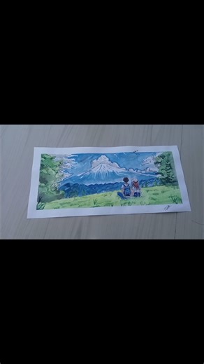 anime landscape seanry painting#music#art#animeart‪@narudraws‬‪@Artbyasif01‬‪@vinayartstudio‬