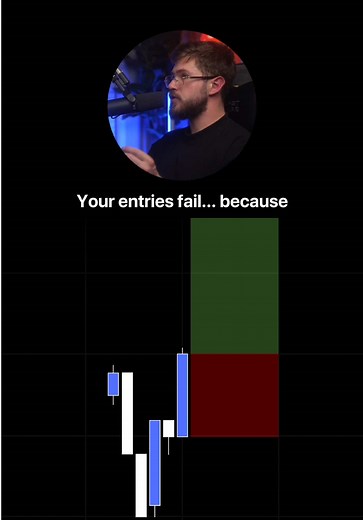 Your entries fail... because you’re entering on the break. Here’s how you fix it. #trading #daytrading #caspersmc #investing #trader