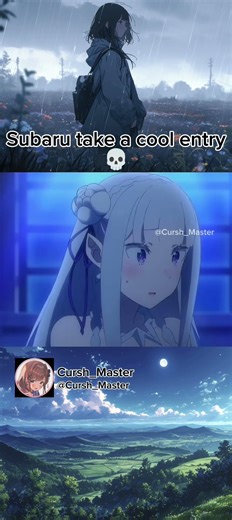 Subaru take a cool entry☠️ #anime #animemoments